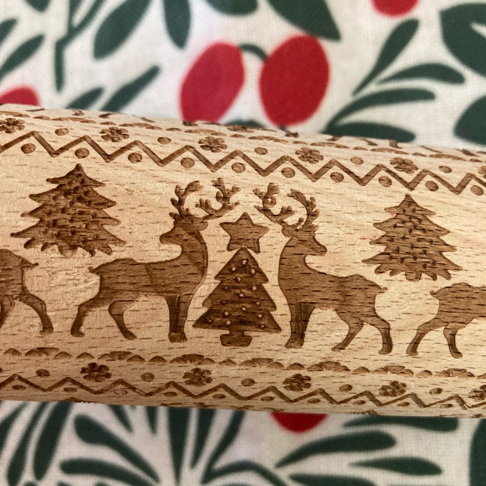 Christmas rolling pin
